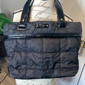 Black quilted Kate Spade bag